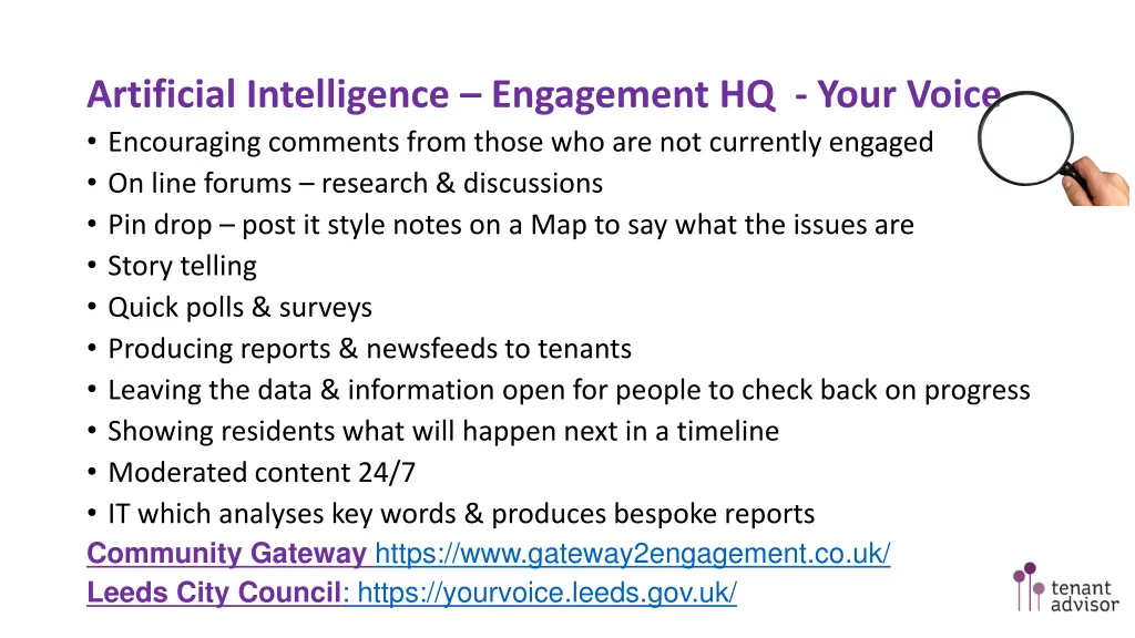artificial intelligence engagement hq your voice
