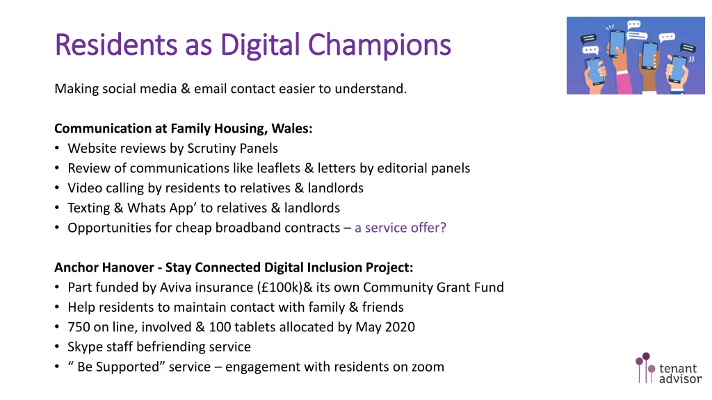 residents as digital champions residents