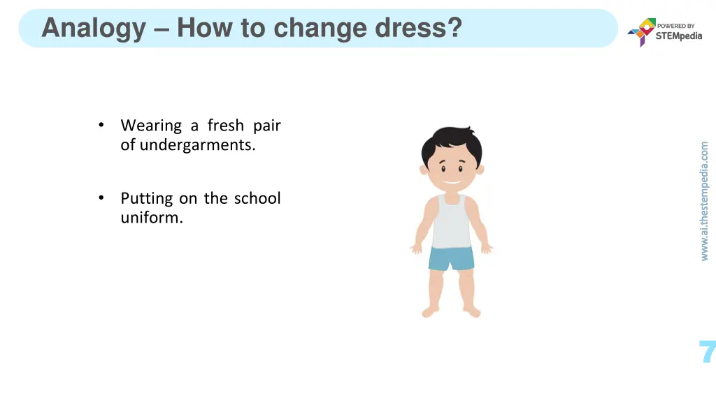 analogy how to change dress 1