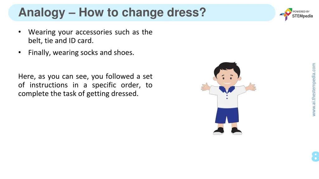 analogy how to change dress 2