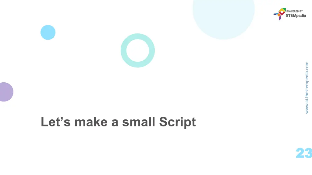 let s make a small script