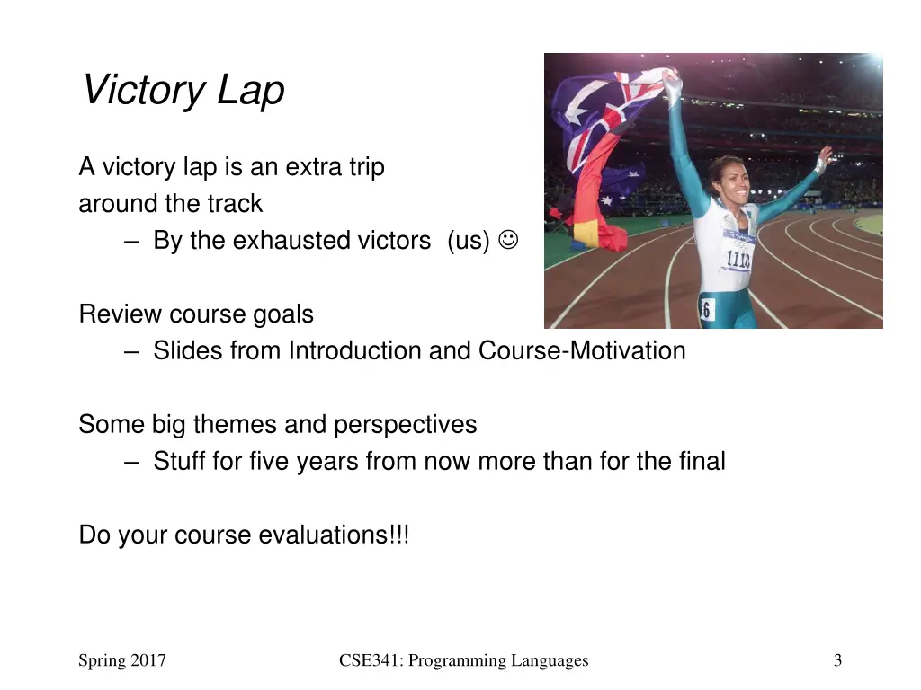 victory lap