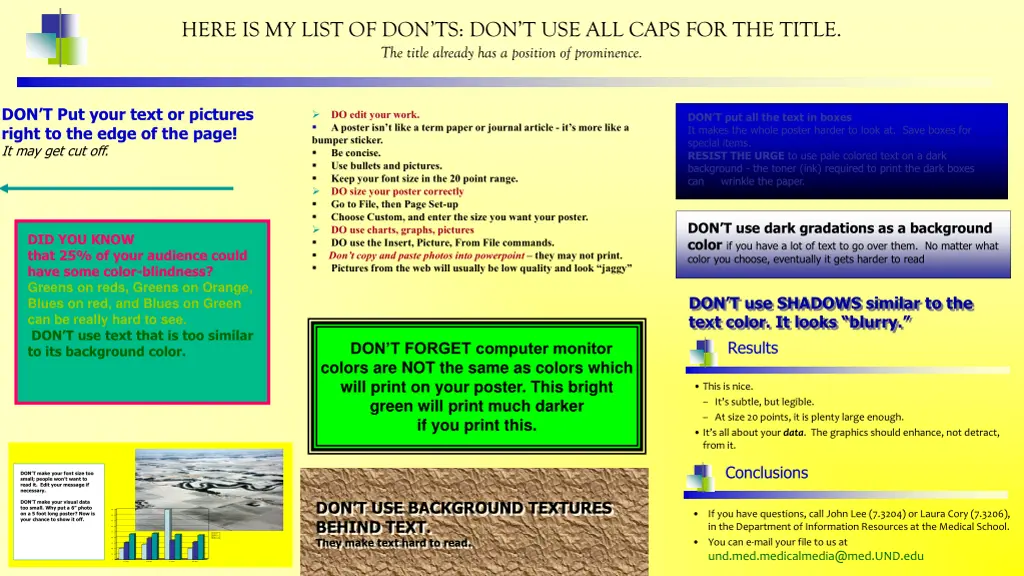 here is my list of don ts don t use all caps