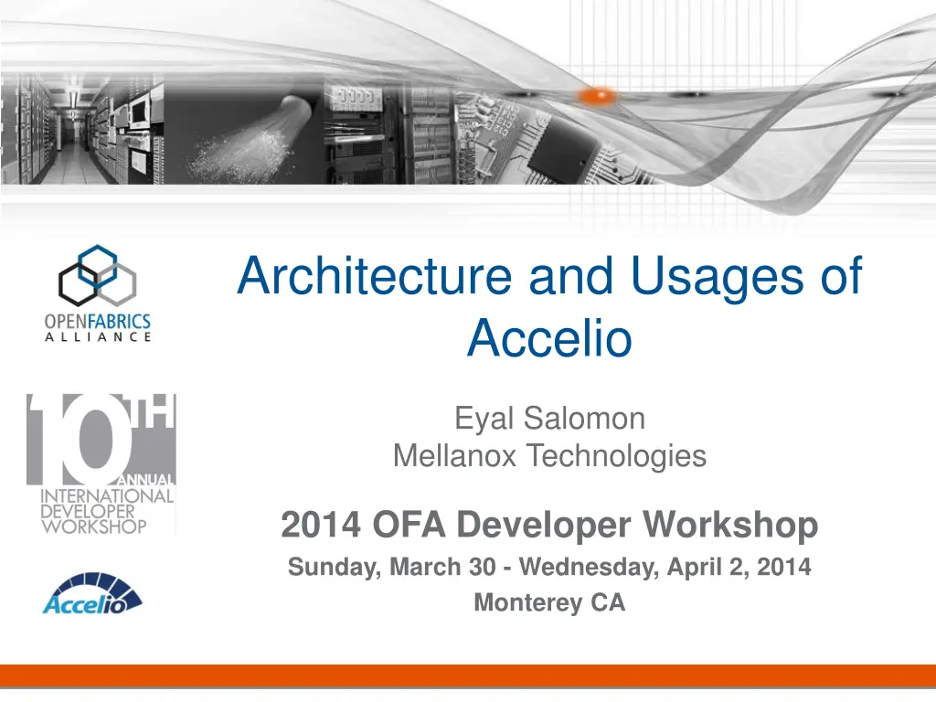 architecture and usages of accelio