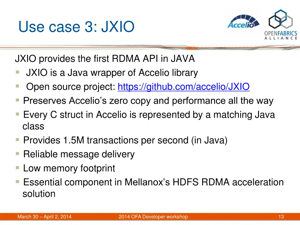 use case 3 jxio