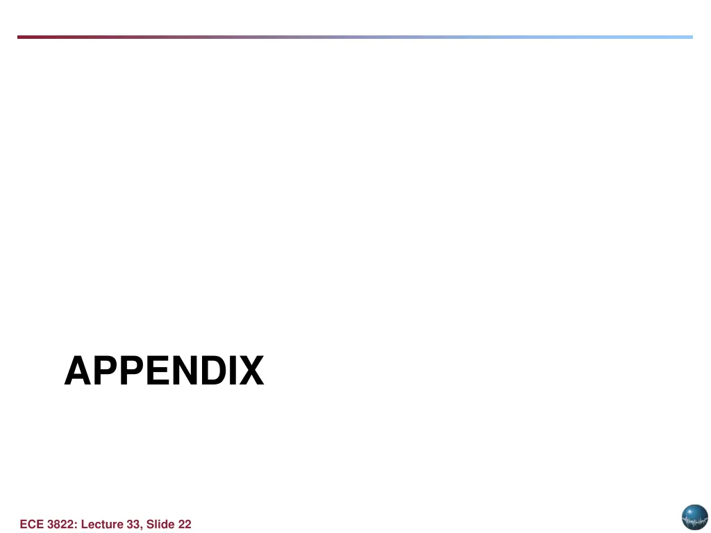 appendix