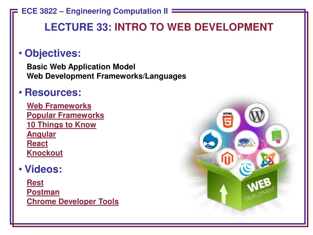 ece 3822 engineering computation ii lecture