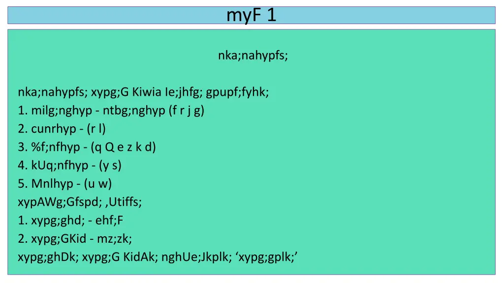myf 1 2
