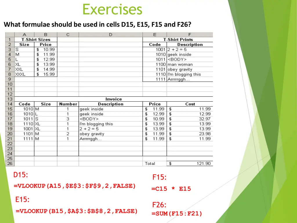 exercises 4