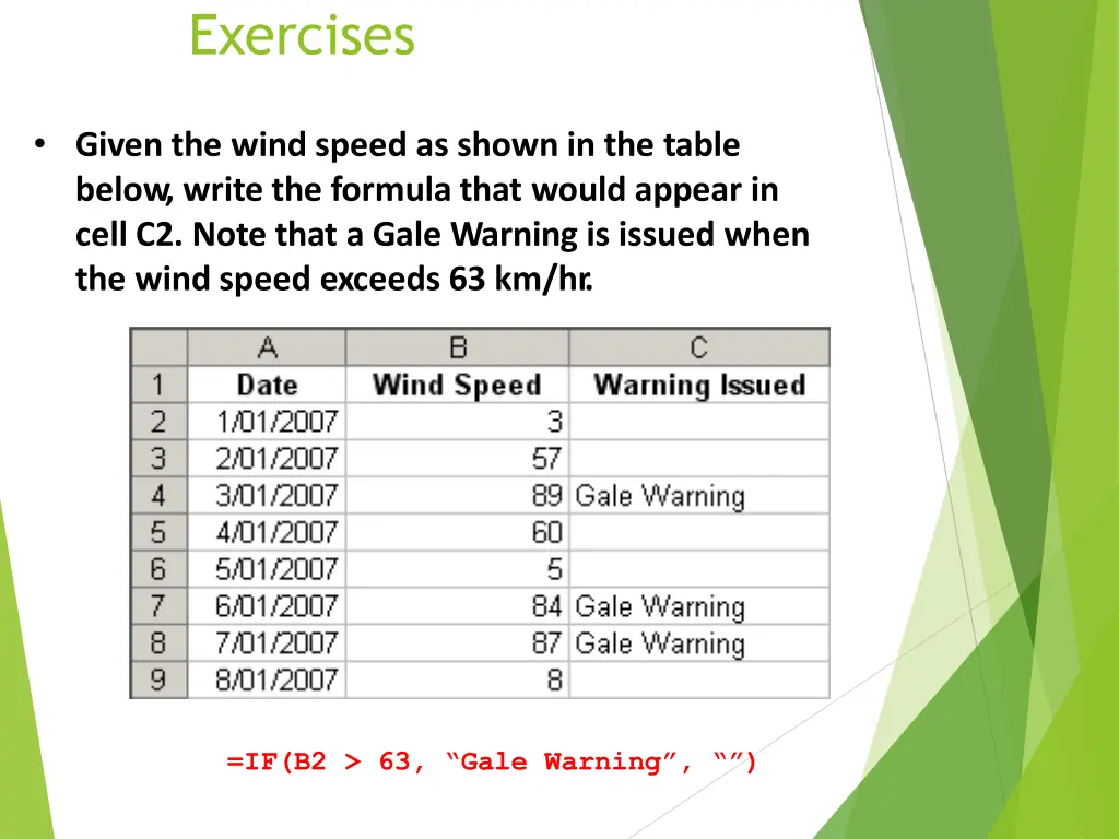 exercises