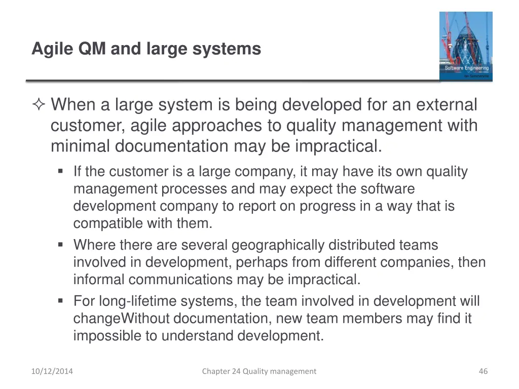 agile qm and large systems