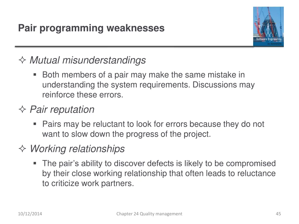 pair programming weaknesses