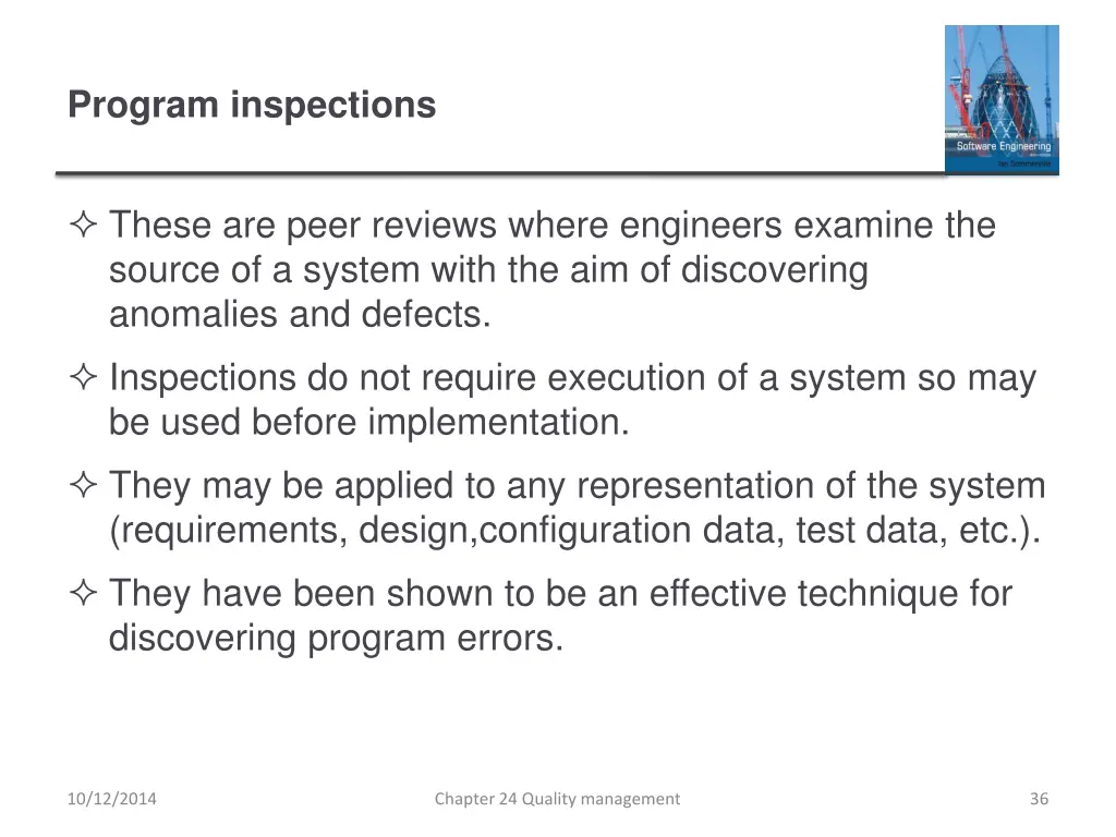 program inspections