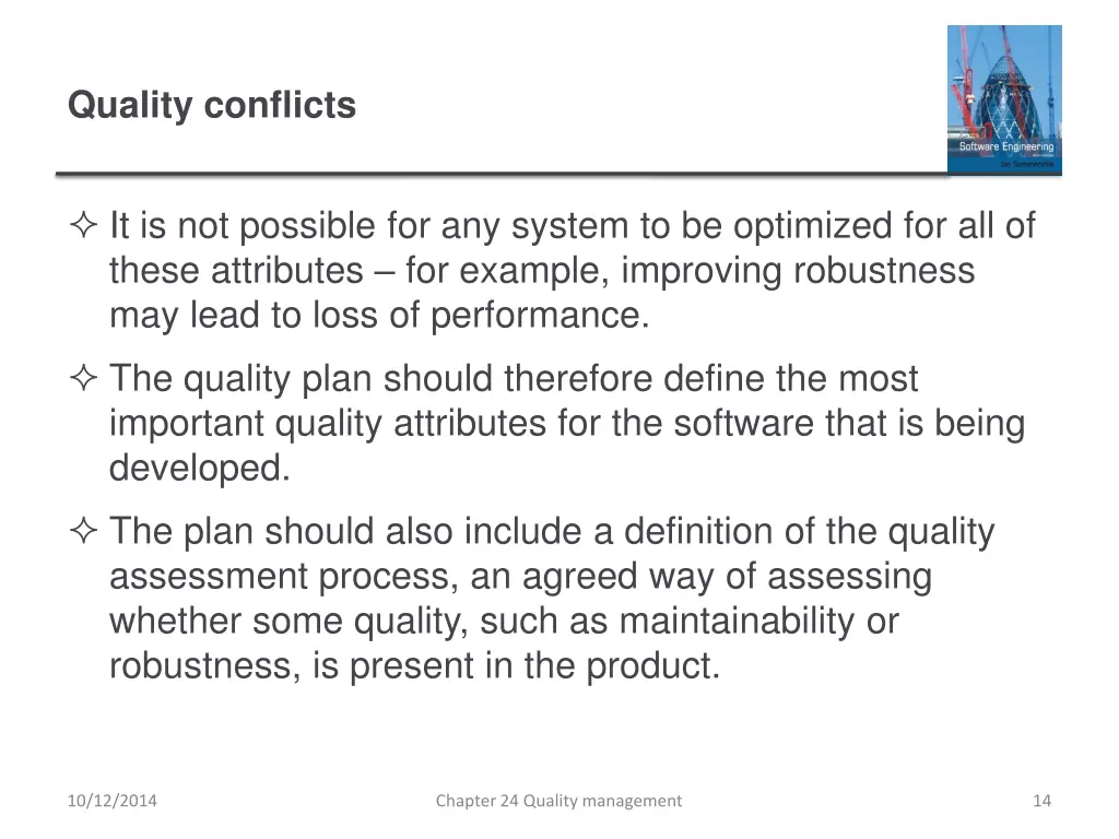 quality conflicts