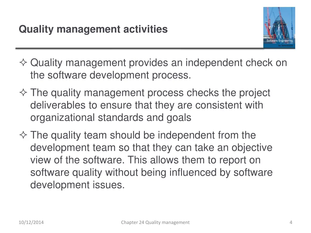 quality management activities