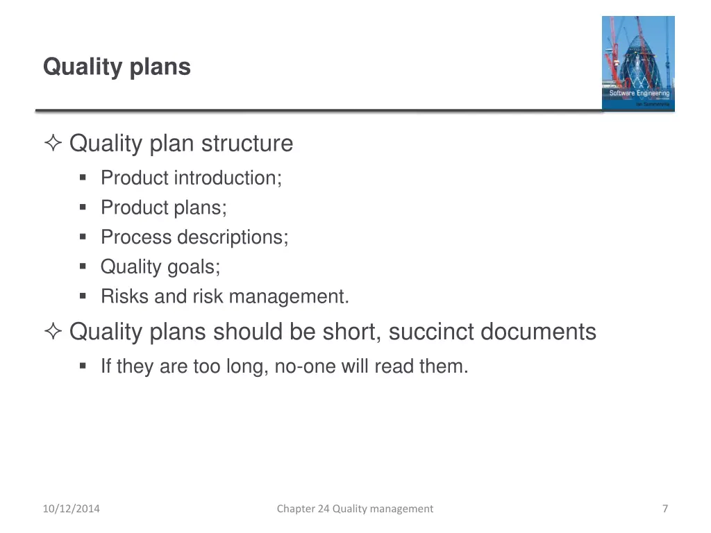 quality plans