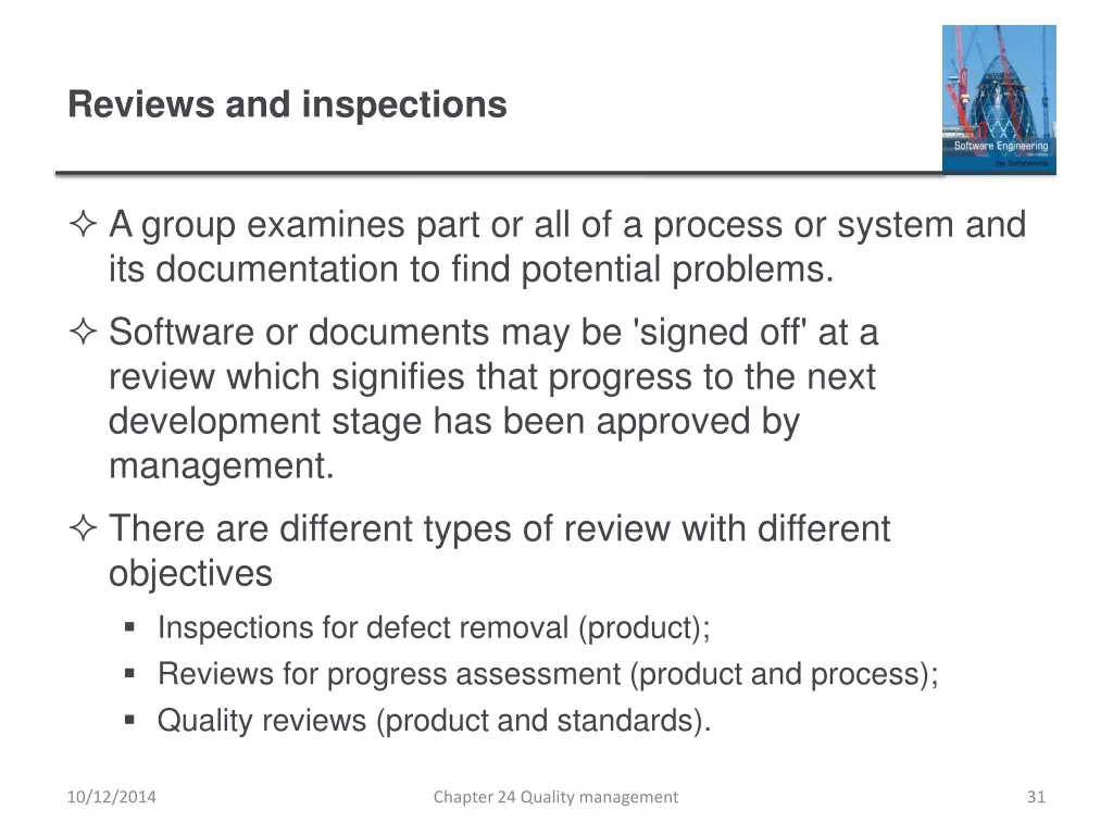 reviews and inspections 1