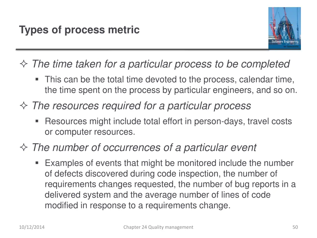 types of process metric