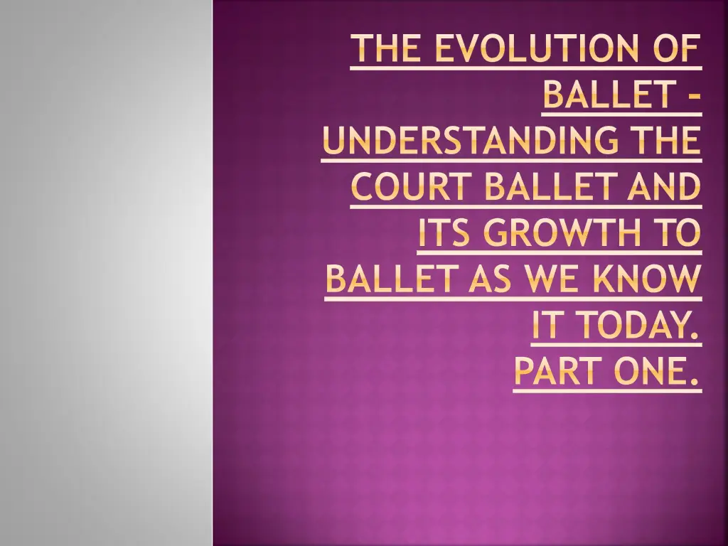 the evolution of