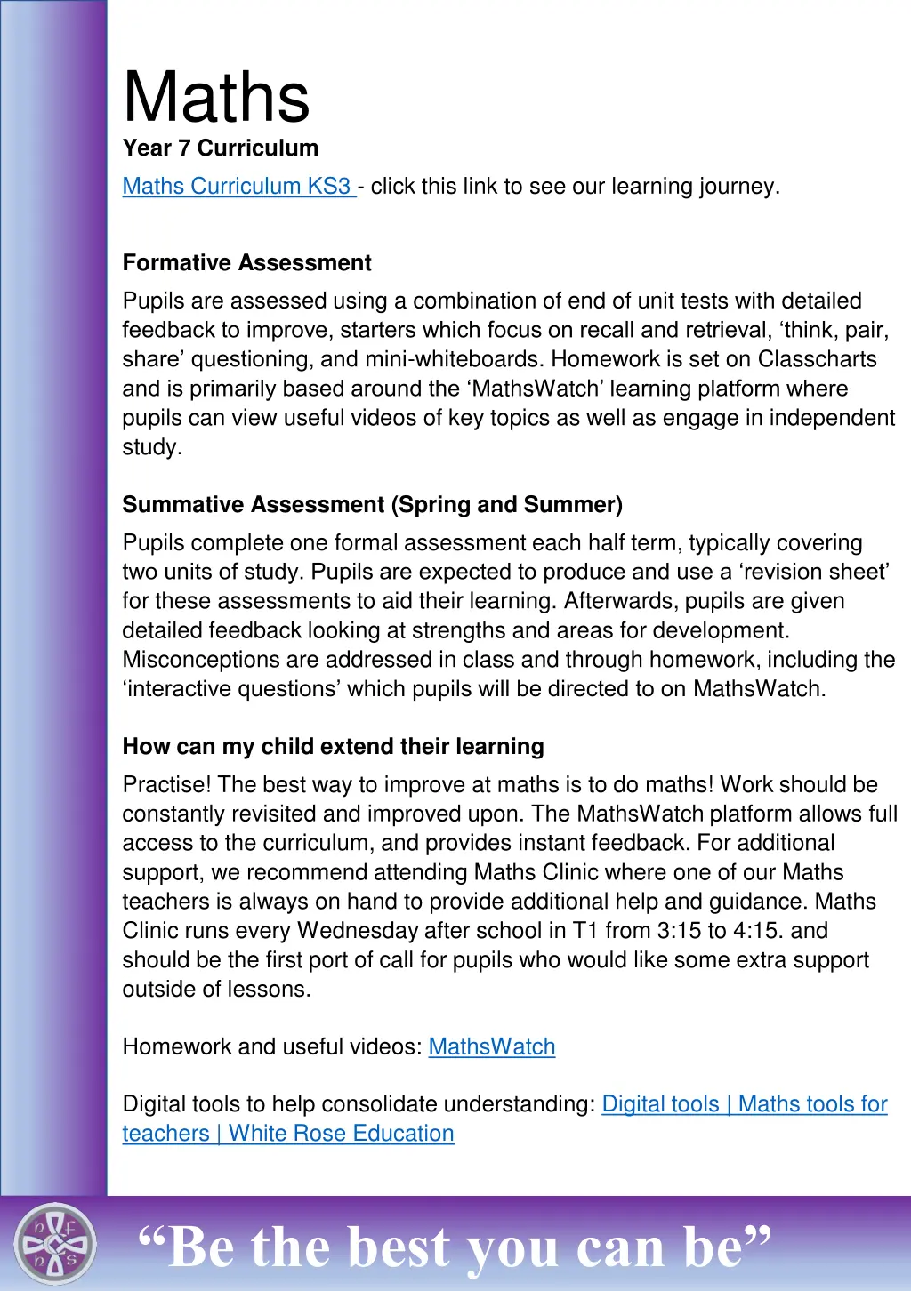 maths year 7 curriculum maths curriculum