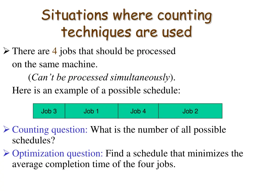 situations where counting techniques are used 2
