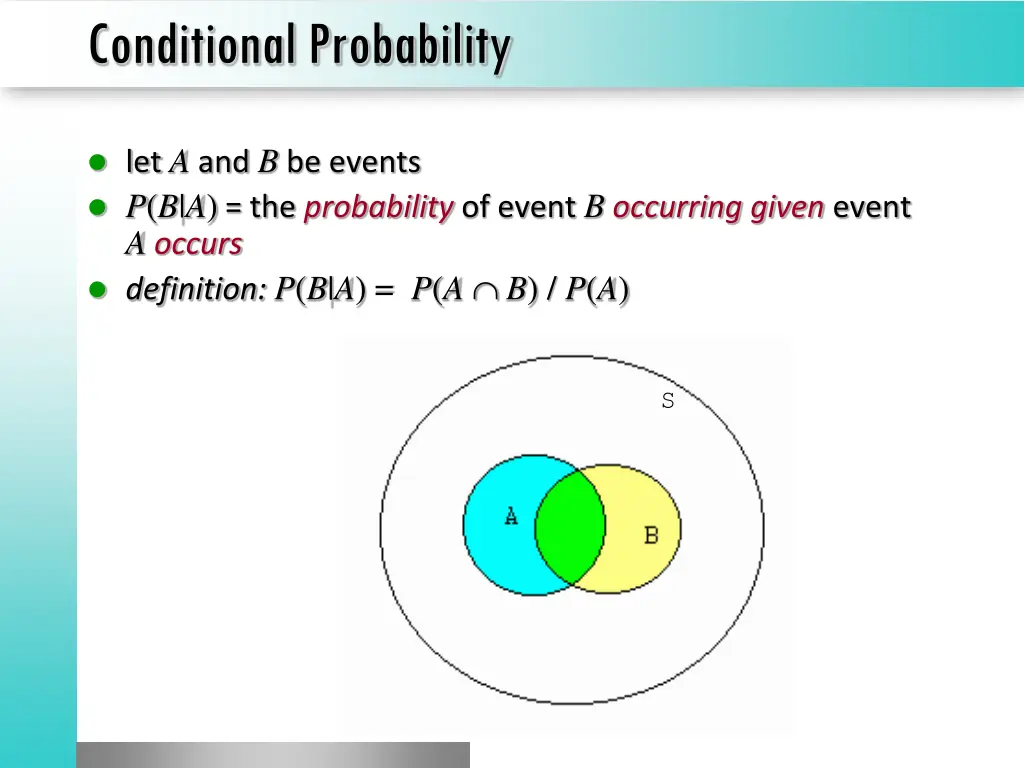 conditional probability
