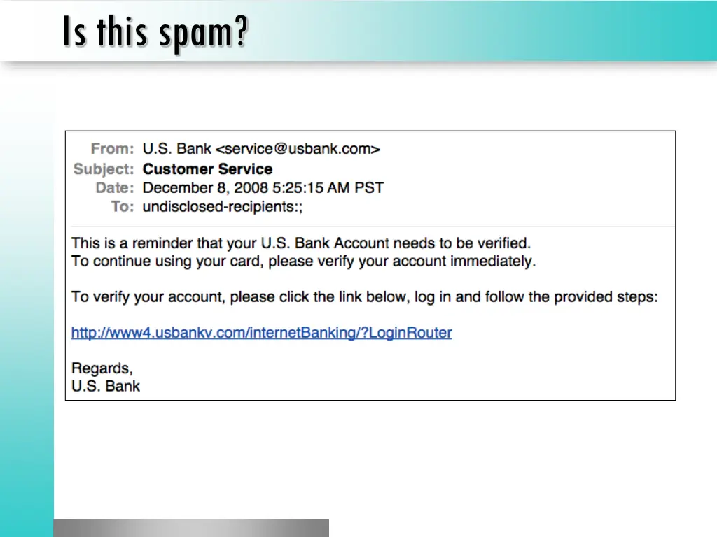 is this spam