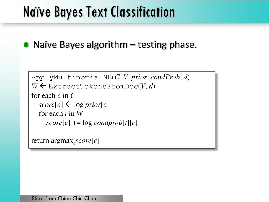 na ve bayes text classification 2