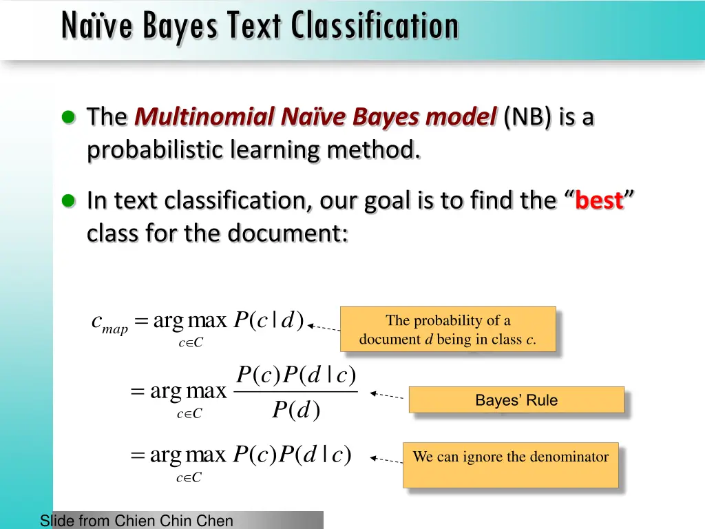 na ve bayes text classification