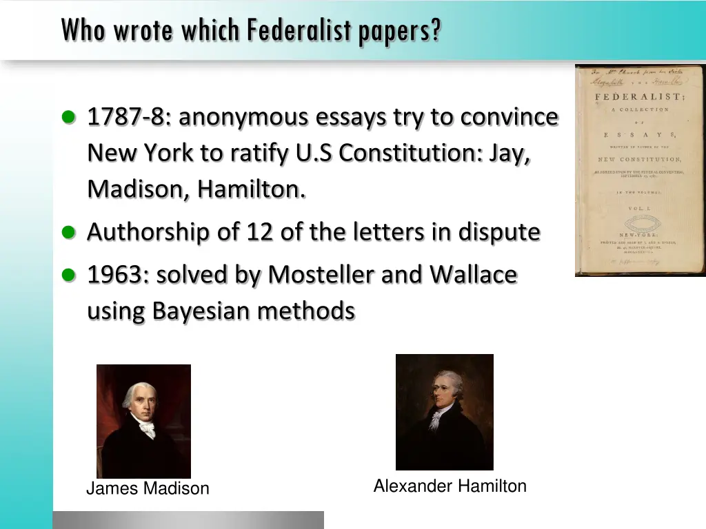 who wrote which federalist papers