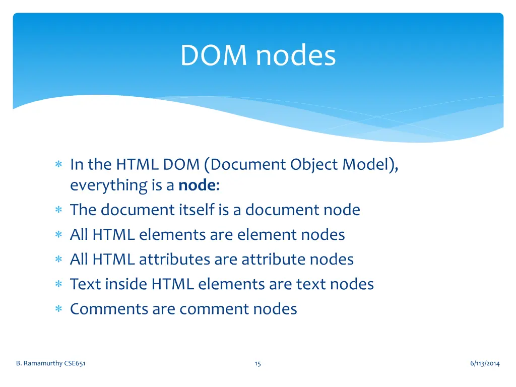 dom nodes
