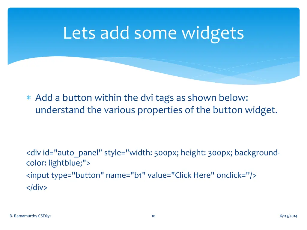 lets add some widgets