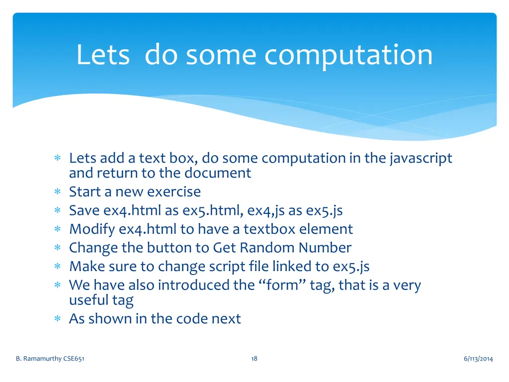 lets do some computation