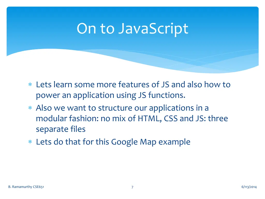 on to javascript