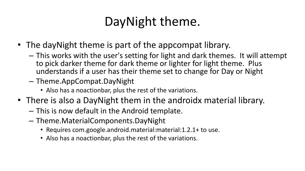 daynight theme