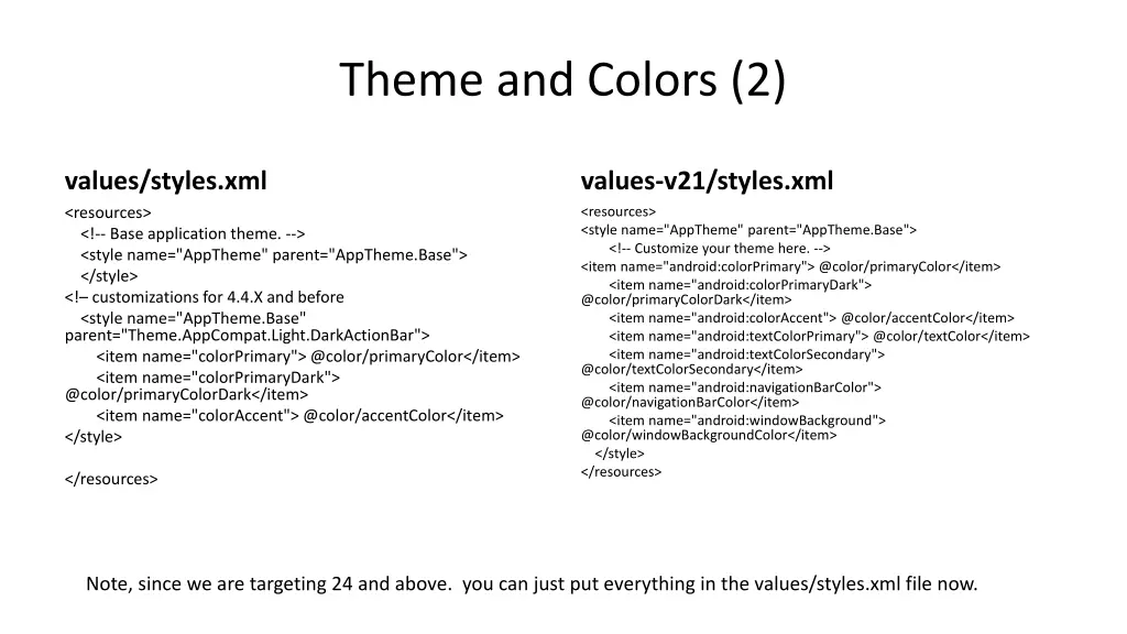 theme and colors 2