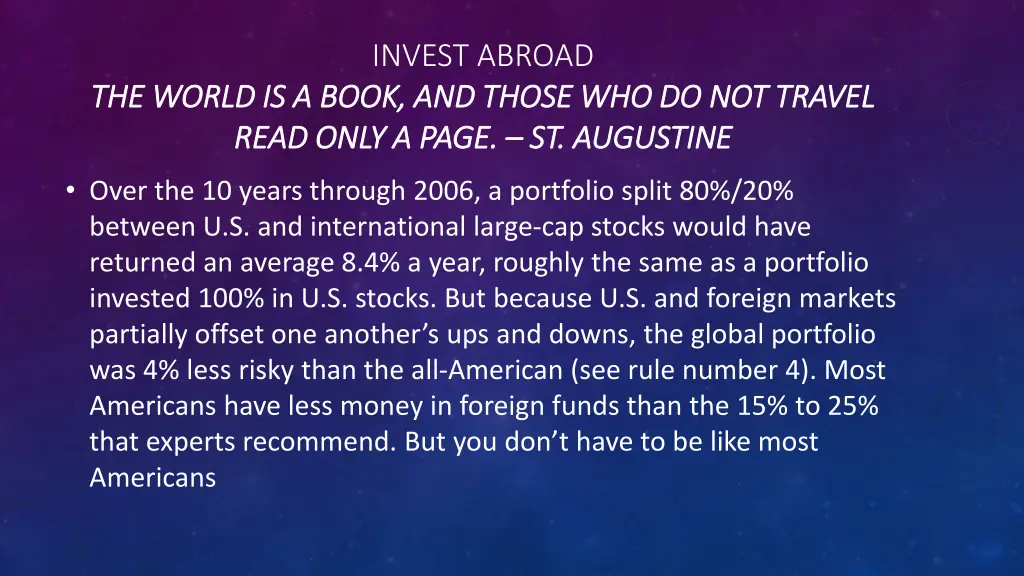 invest abroad