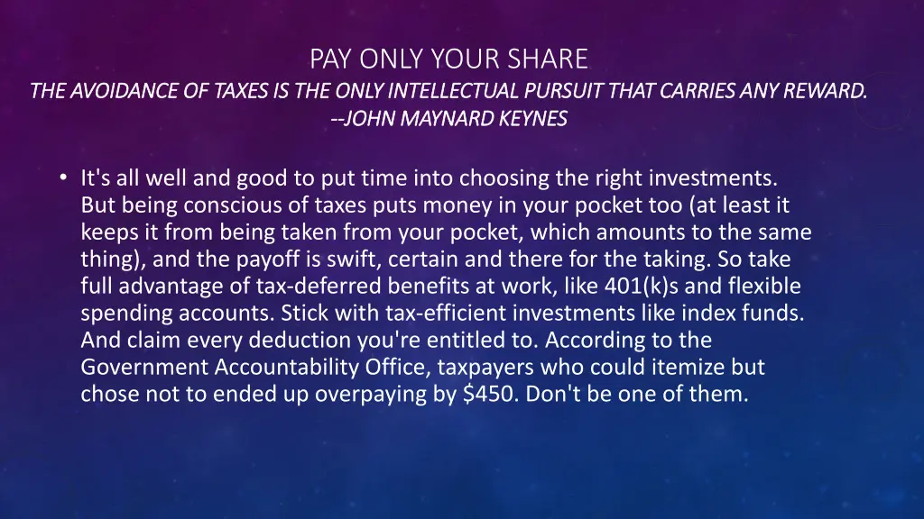 pay only your share