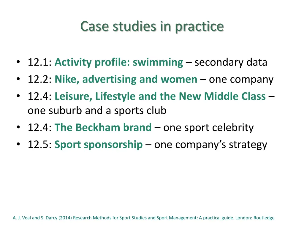 case studies in practice