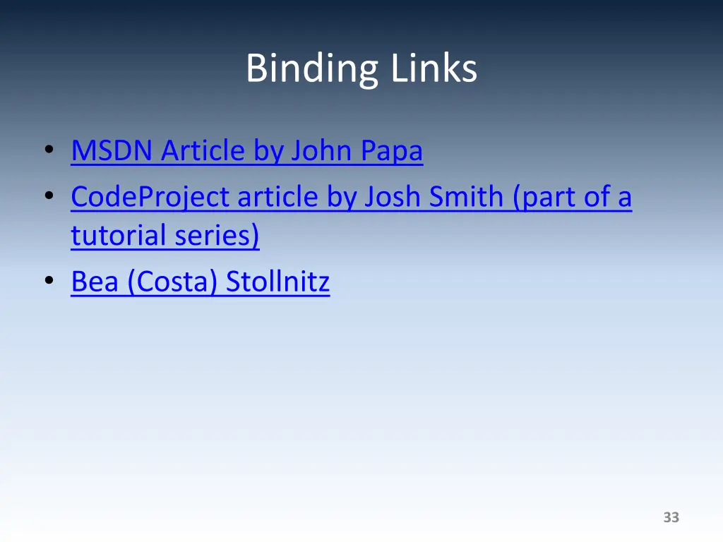 binding links