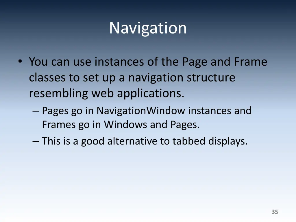 navigation