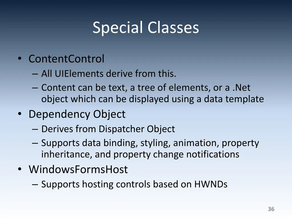 special classes