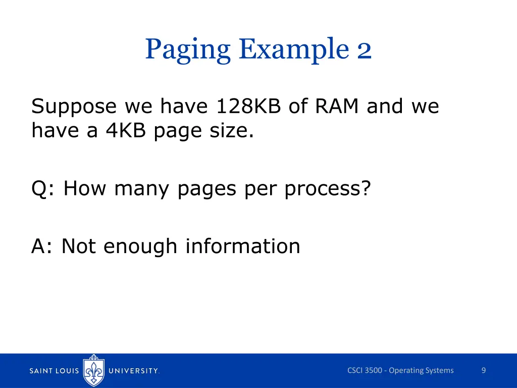 paging example 2