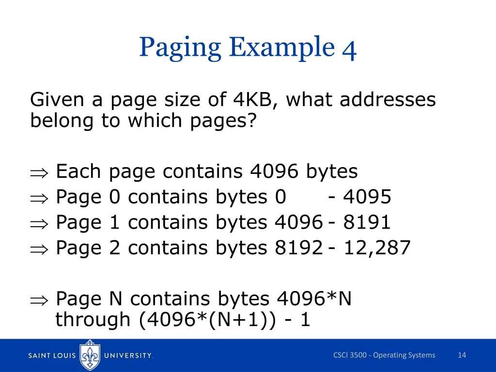 paging example 4