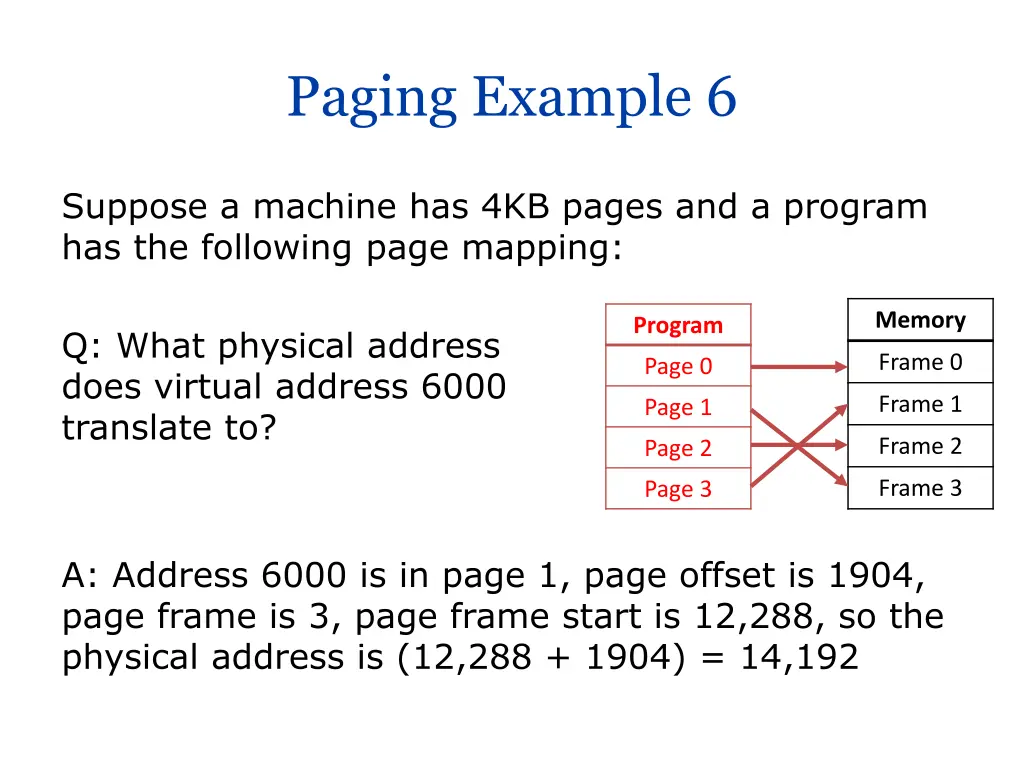 paging example 6