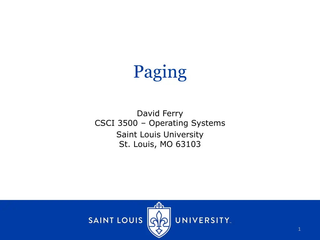 paging