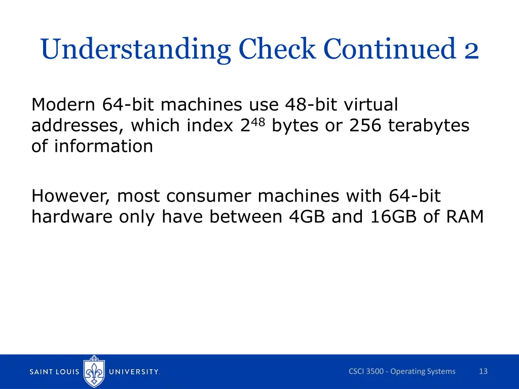 understanding check continued 2