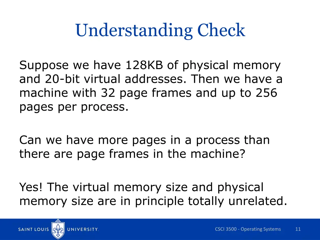 understanding check