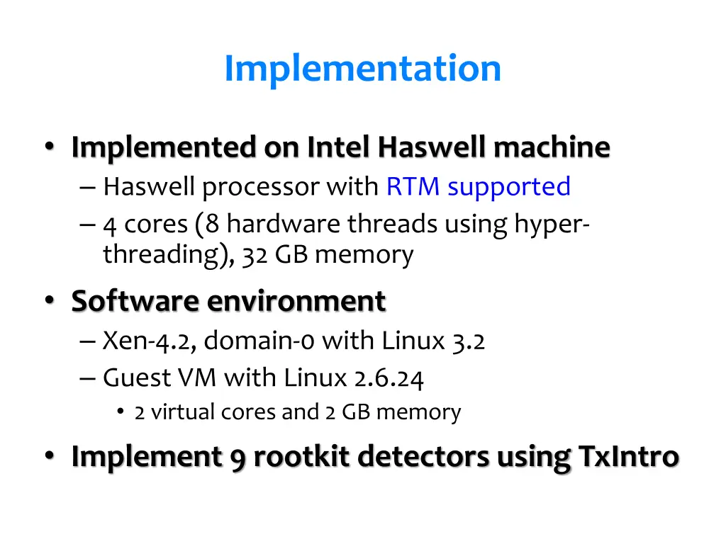 implementation