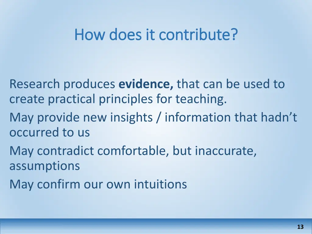how does it contribute how does it contribute